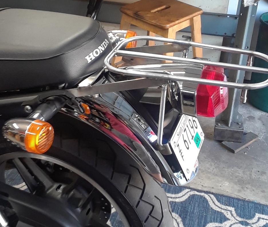 Honda Cb100n Rear Rack small rack for CB out of stainless